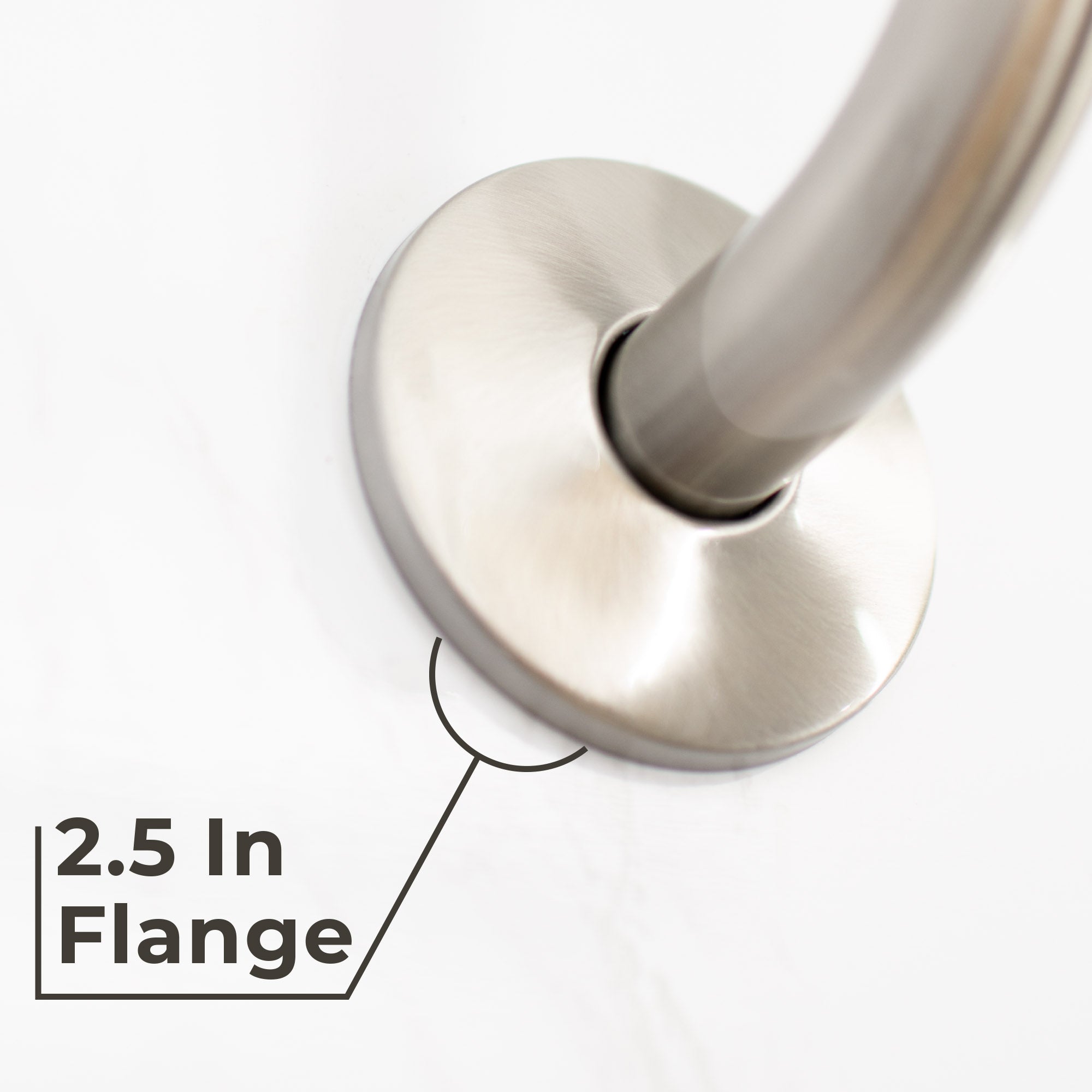 12 in. L-Shaped Shower Head Extension Arm (Brushed Nickel Finish)