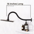 16 in. High-Arc Hook Shower Head Extension Arm (Black Finish)