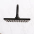 16 in. High-Arc Hook Shower Head Extension Arm (Black Finish)