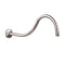 16 in. High-Arc Hook Shower Head Extension Arm (Brushed Nickel Finish)