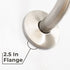 16 in. High-Arc Hook Shower Head Extension Arm (Brushed Nickel Finish)