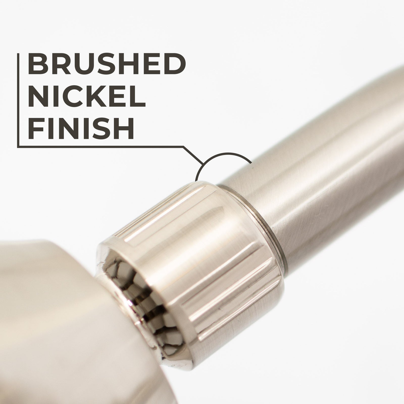 16 in. High-Arc Hook Shower Head Extension Arm (Brushed Nickel Finish)