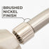 16 in. High-Arc Hook Shower Head Extension Arm (Brushed Nickel Finish)