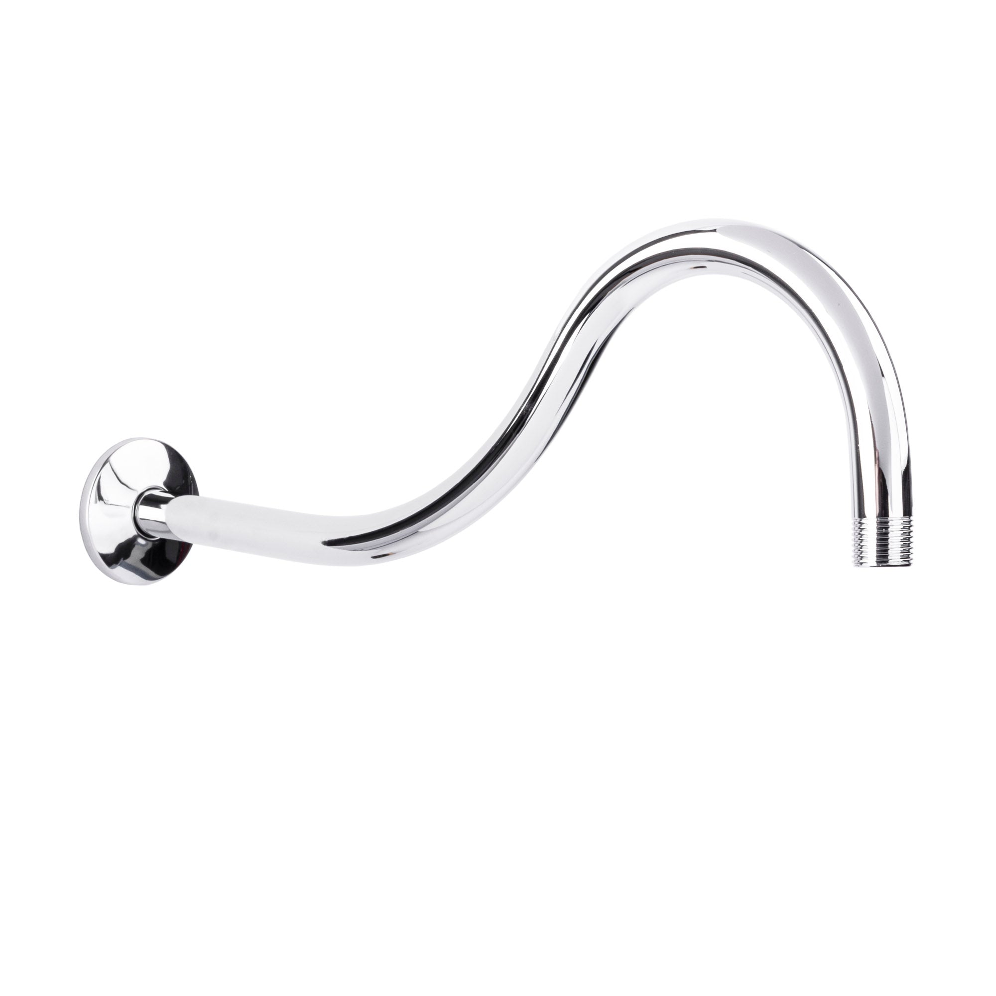 16 in. High-Arc Hook Shower Head Extension Arm (Chrome Finish)