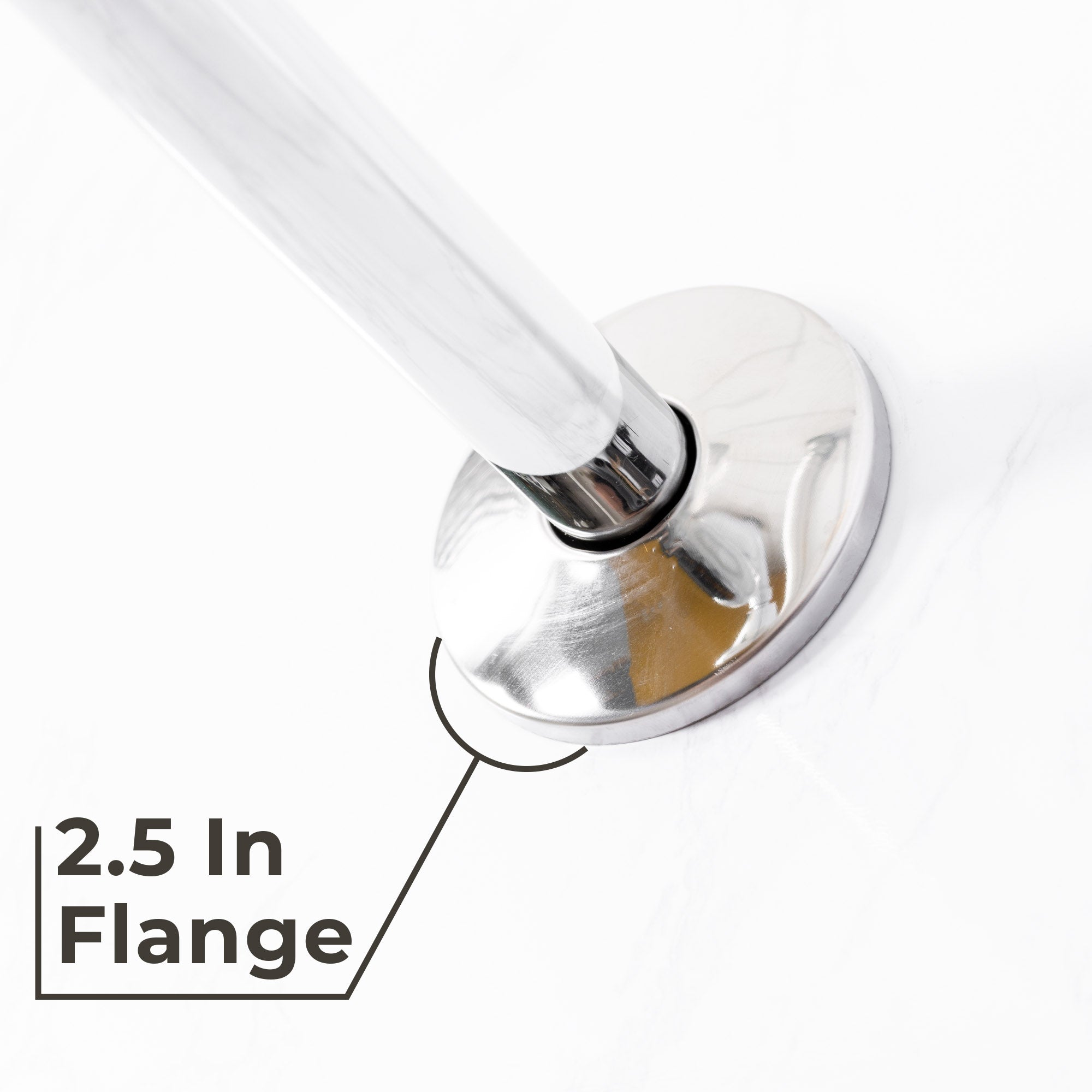 16 in. High-Arc Hook Shower Head Extension Arm (Chrome Finish)