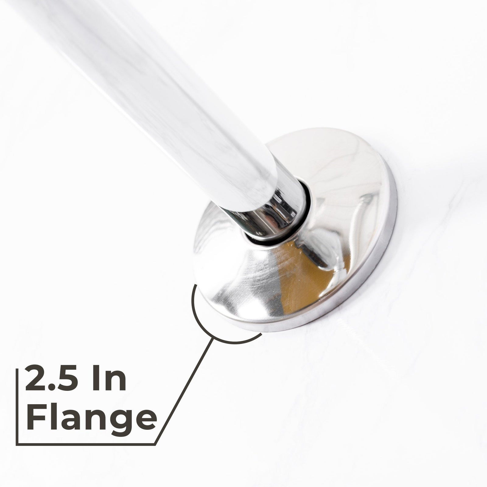 16 in. High-Arc Hook Shower Head Extension Arm (Chrome Finish)