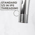 16 in. High-Arc Hook Shower Head Extension Arm (Chrome Finish)