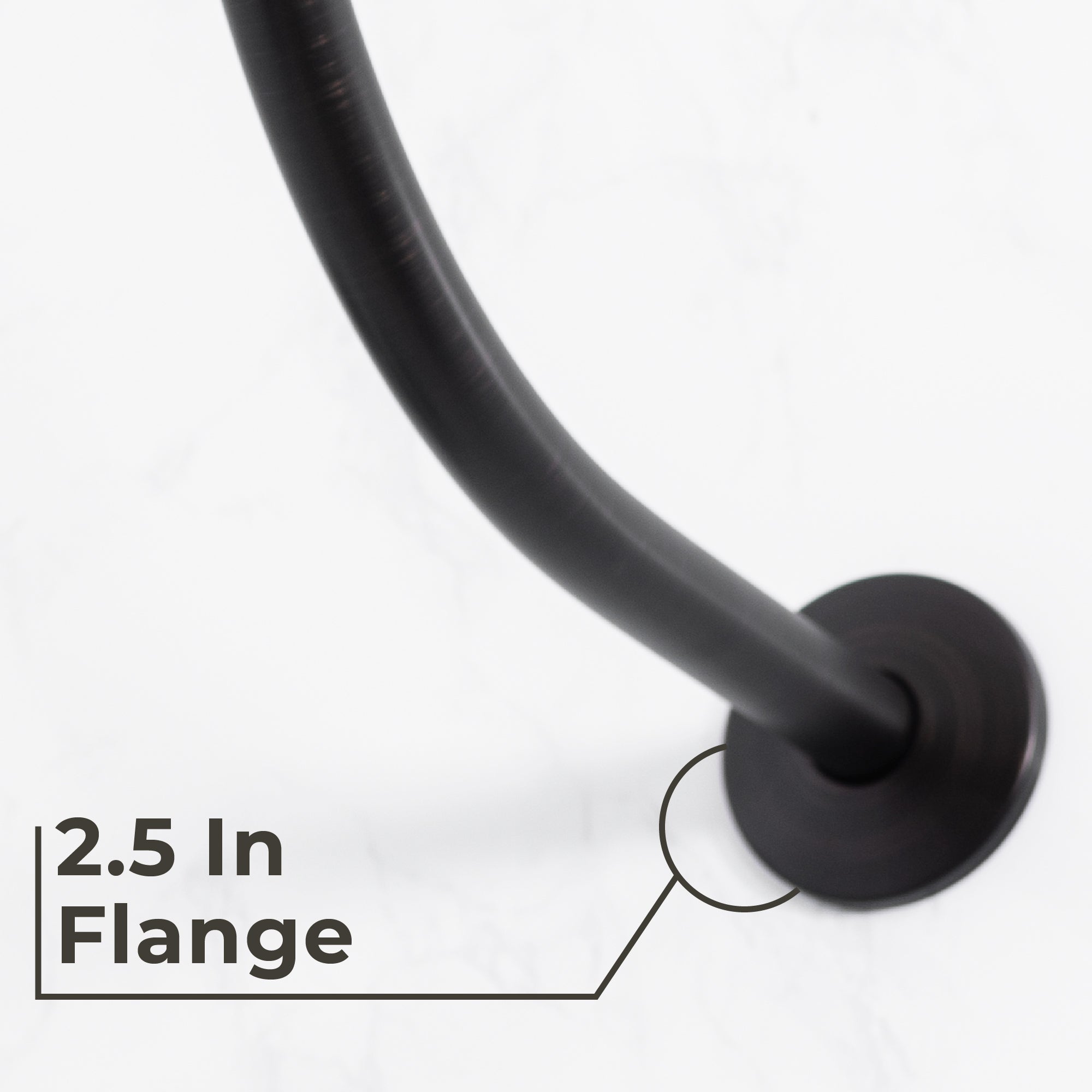 16 in. High-Arc Hook Shower Head Extension Arm (Oil-Rubbed Bronze Finish)