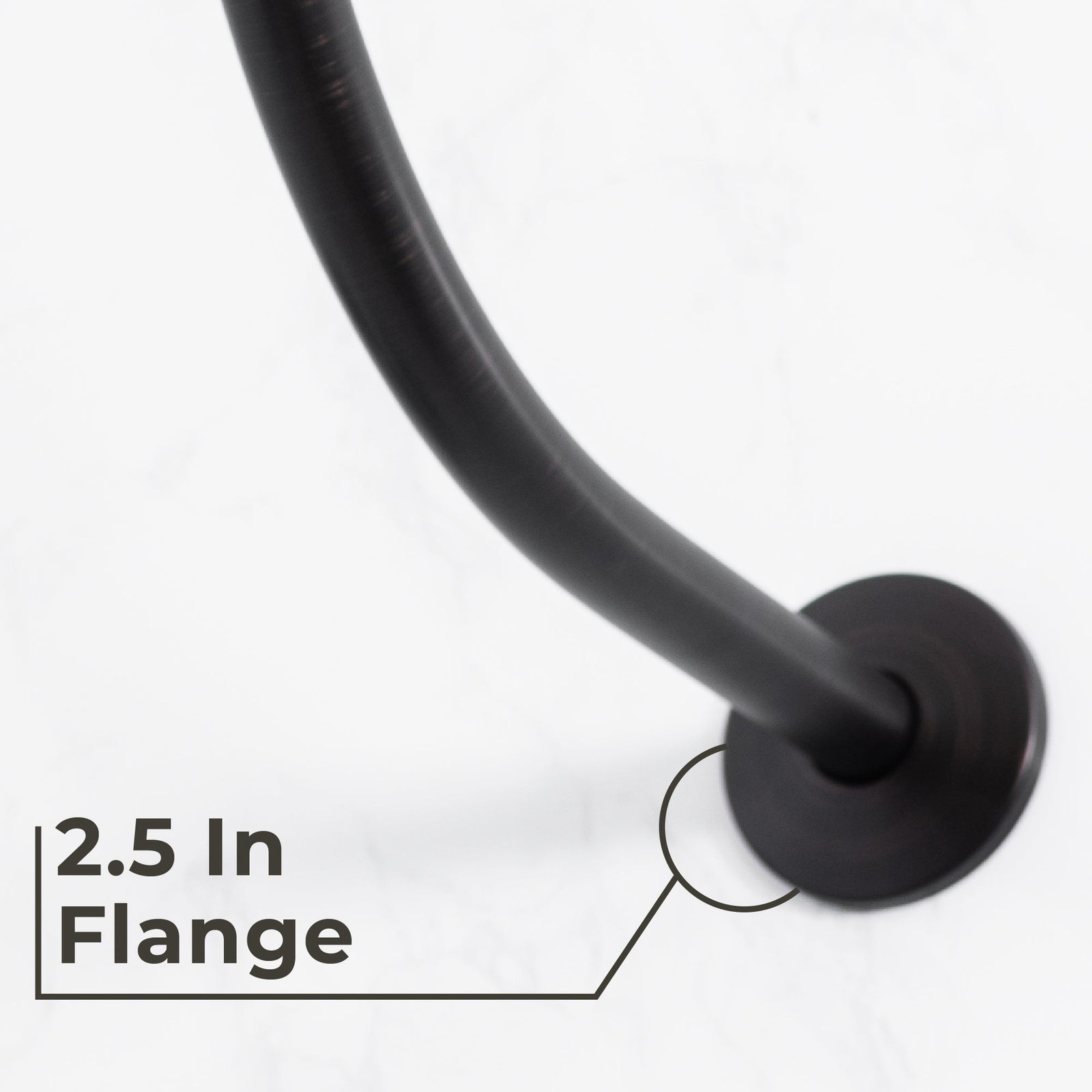 16 in. High-Arc Hook Shower Head Extension Arm (Oil-Rubbed Bronze Finish)