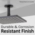3 in. Shower Arm for Ceiling-Mounted Rainfall Showerhead (Black Finish)