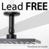 3 in. Shower Arm for Ceiling-Mounted Rainfall Showerhead (Black Finish)