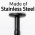 3 in. Shower Arm for Ceiling-Mounted Rainfall Showerhead (Black Finish)