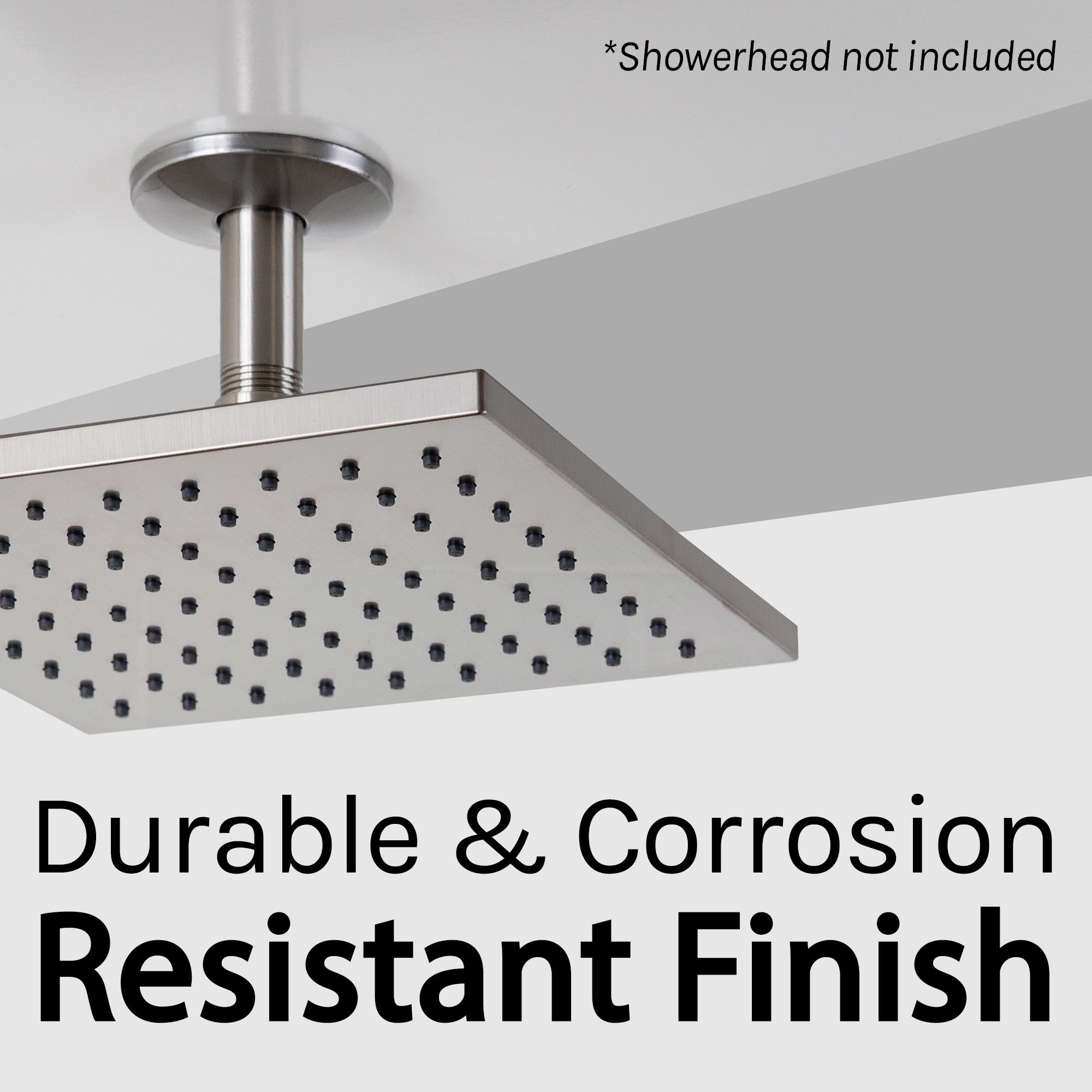 3 in. Shower Arm for Ceiling-Mounted Rainfall Showerhead (Brushed Nickel Finish)