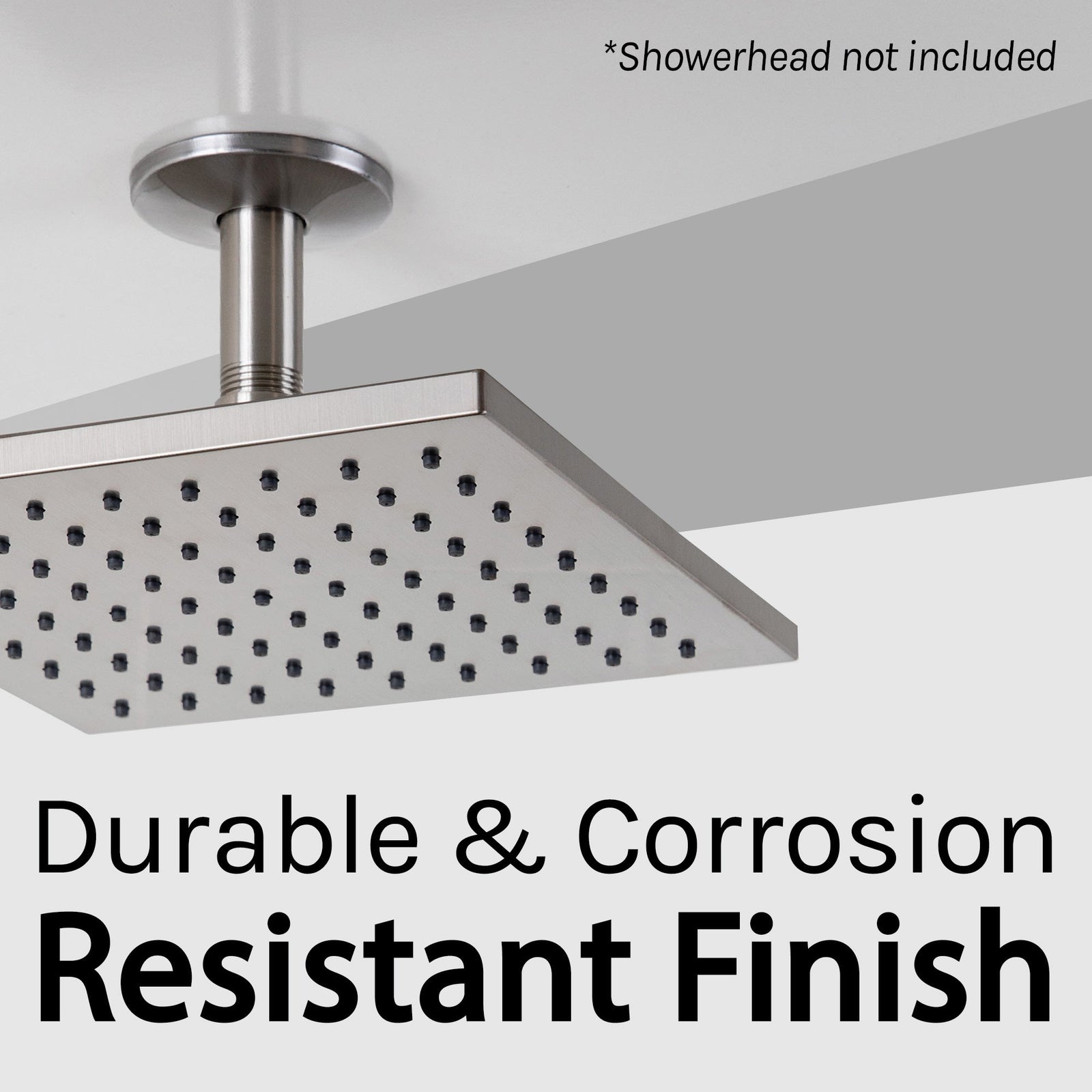 3 in. Shower Arm for Ceiling-Mounted Rainfall Showerhead (Brushed Nickel Finish)