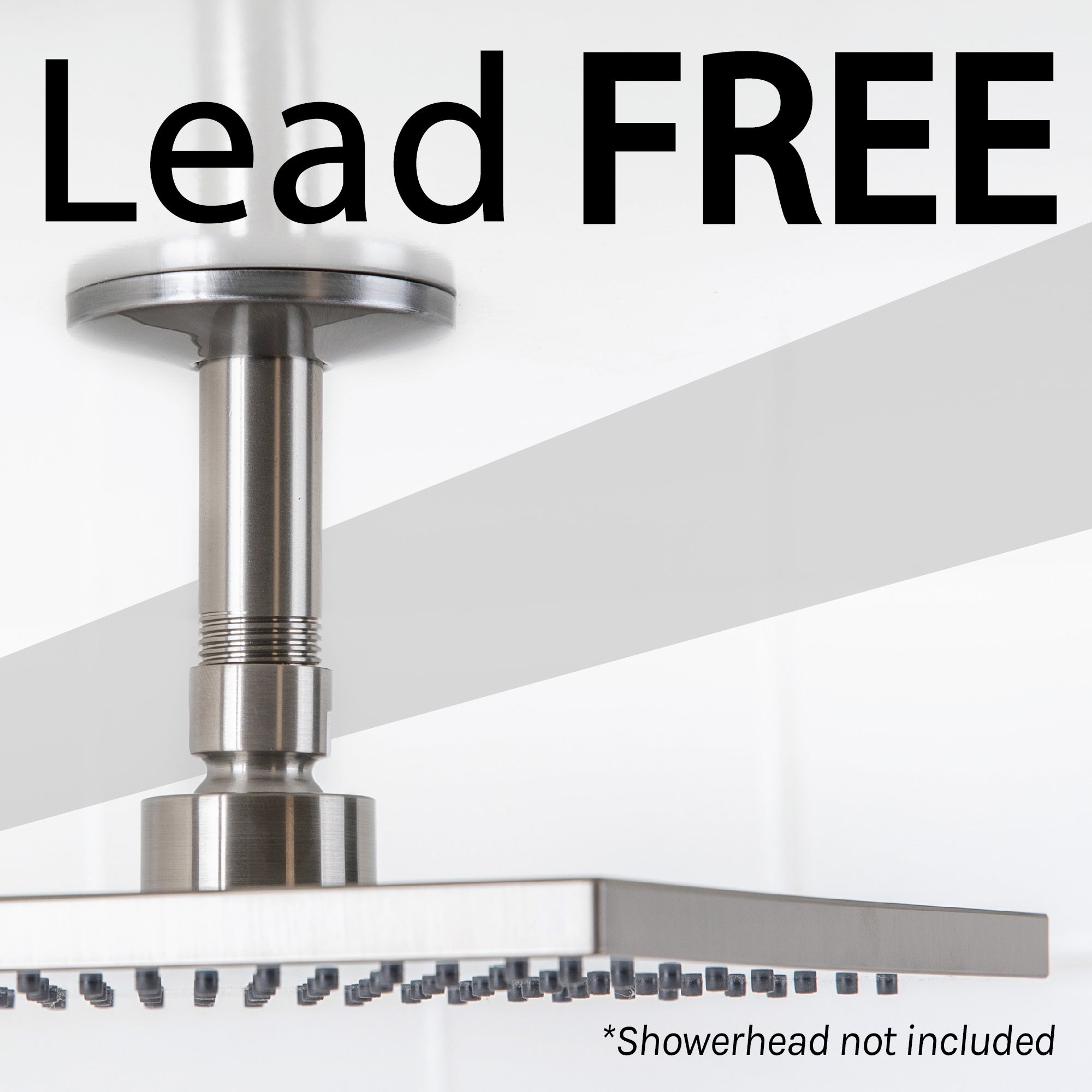 3 in. Shower Arm for Ceiling-Mounted Rainfall Showerhead (Brushed Nickel Finish)