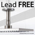 3 in. Shower Arm for Ceiling-Mounted Rainfall Showerhead (Brushed Nickel Finish)