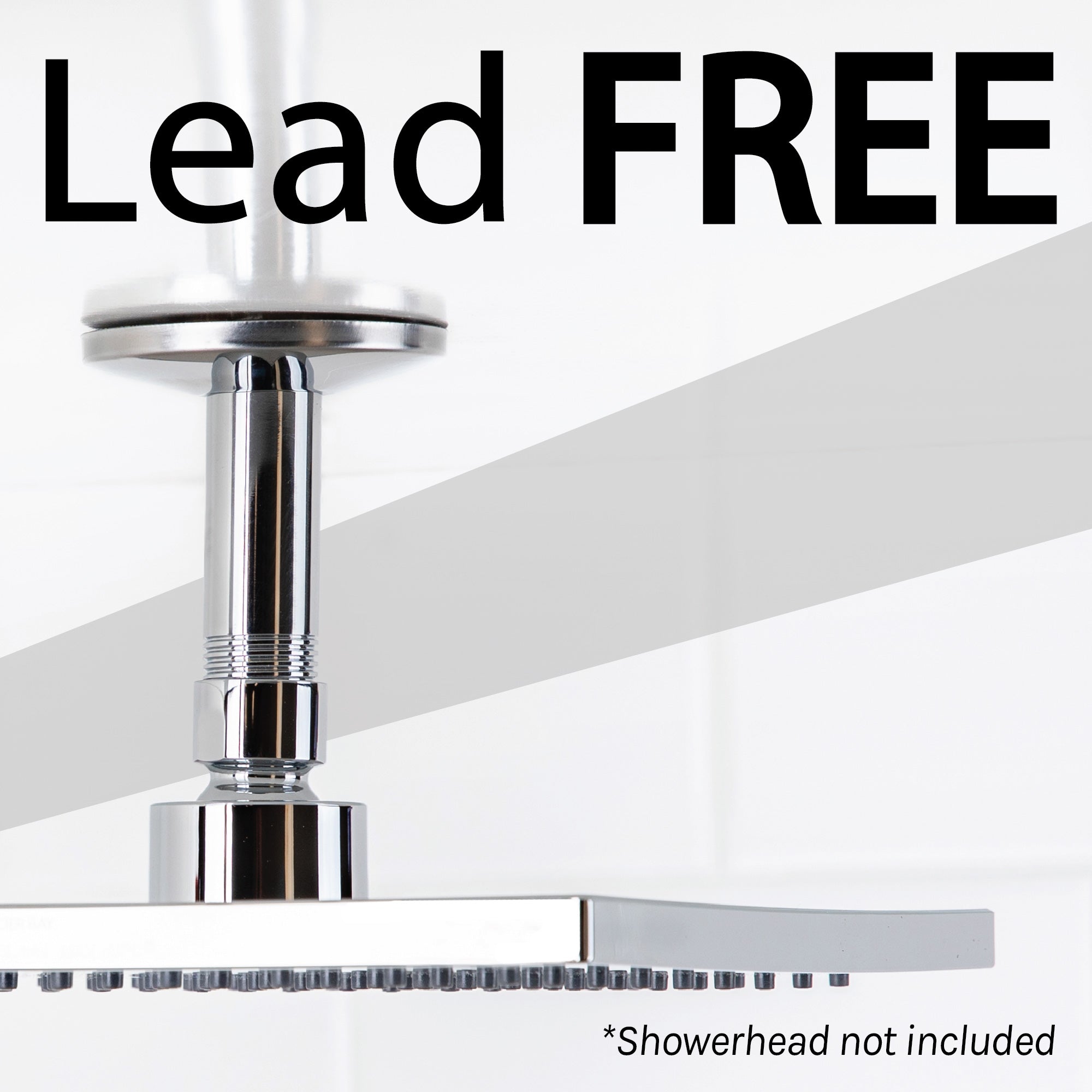 3 in. Shower Arm for Ceiling-Mounted Rainfall Showerhead (Chrome Finish)