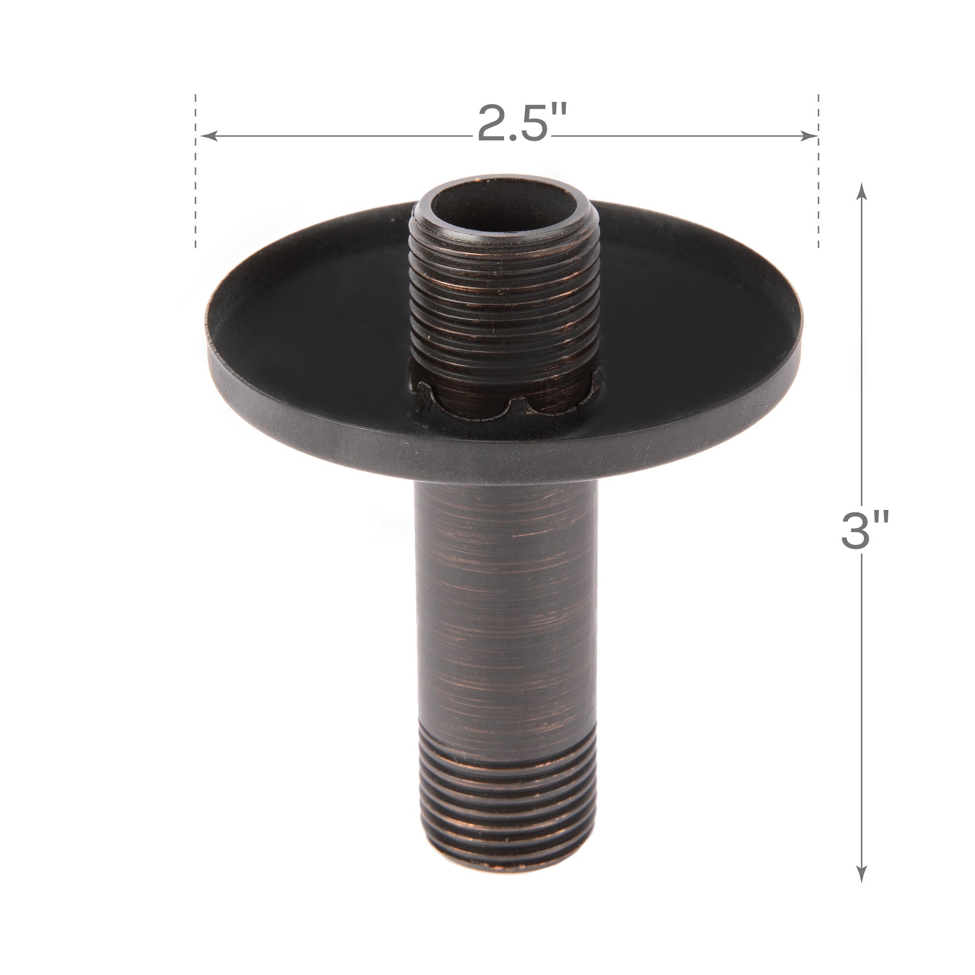 3 in. Shower Arm for Ceiling-Mounted Rainfall Showerhead (Oil-Rubbed Bronze Finish)