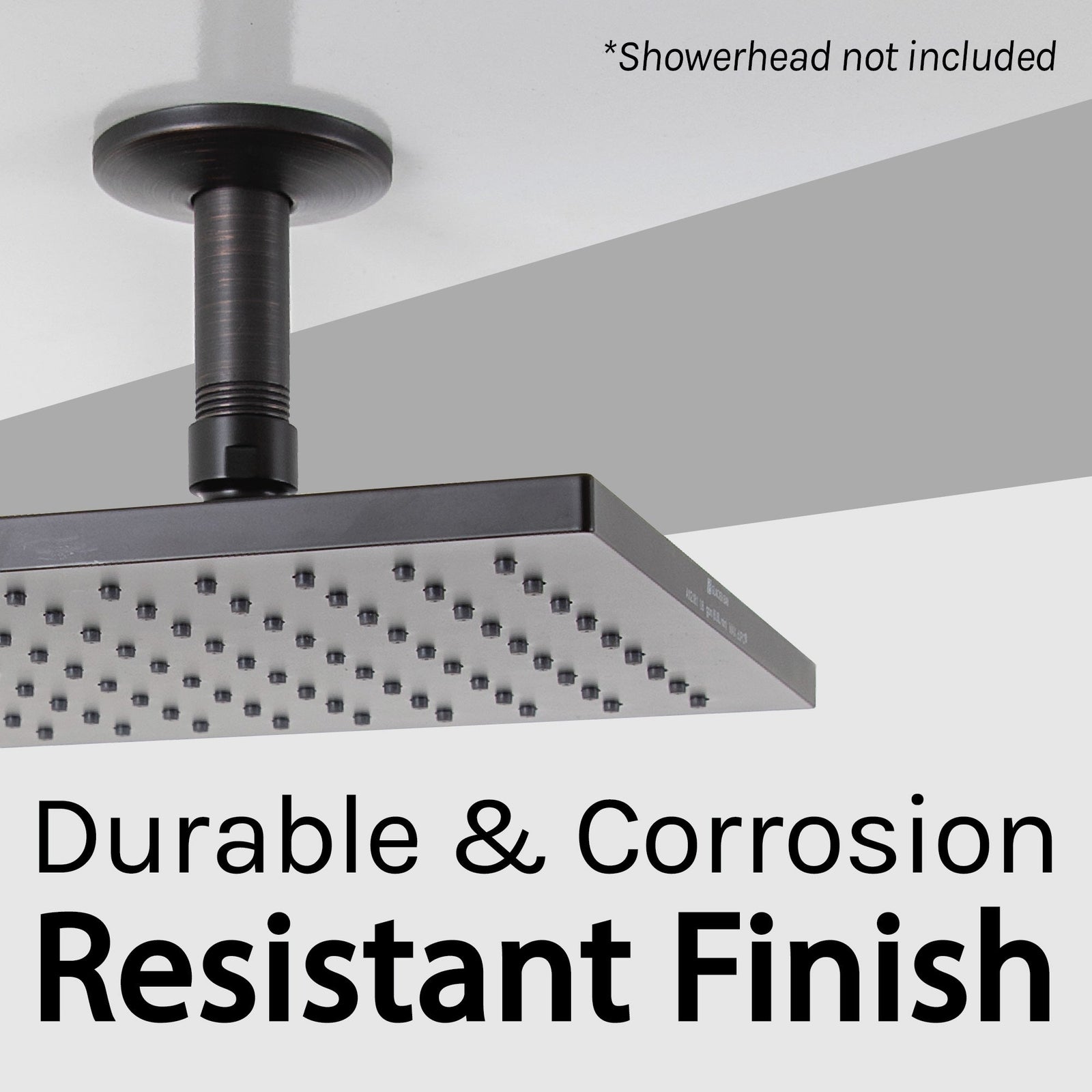 3 in. Shower Arm for Ceiling-Mounted Rainfall Showerhead (Oil-Rubbed Bronze Finish)