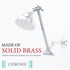 10 in. Solid Brass Shower Head Extension Arm (Chrome Finish)