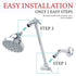 10 in. Solid Brass Shower Head Extension Arm (Chrome Finish)