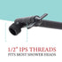 10 in. Solid Brass Shower Head Extension Arm (Oil-Rubbed Bronze Finish)
