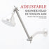 10 in. Solid Brass Shower Head Extension Arm (Stainless Steel Finish)