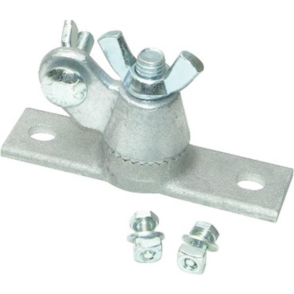 Marshalltown 16825 Concrete Two-Hole All-Angle Bracket and Hardware for T-Slot Darby