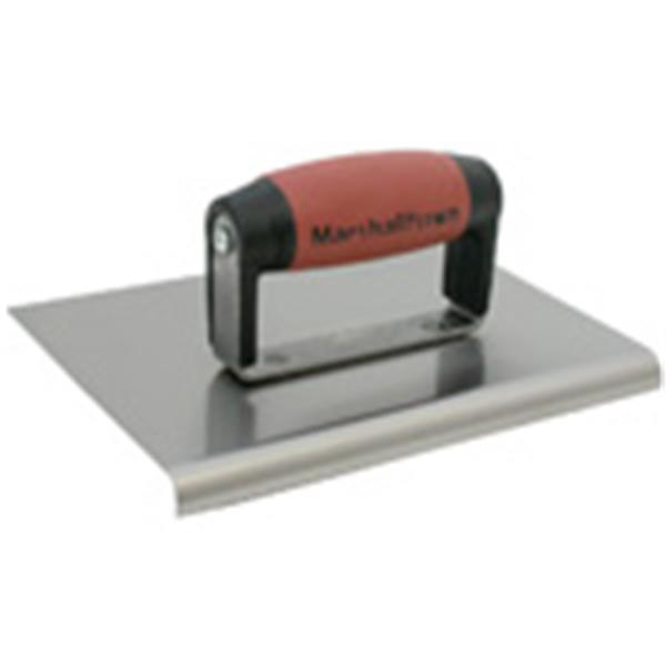 Marshalltown 14288 8 X 6 Stainless Steel Edger-Straight Ends-1-2" Rad-DuraSoft Handle