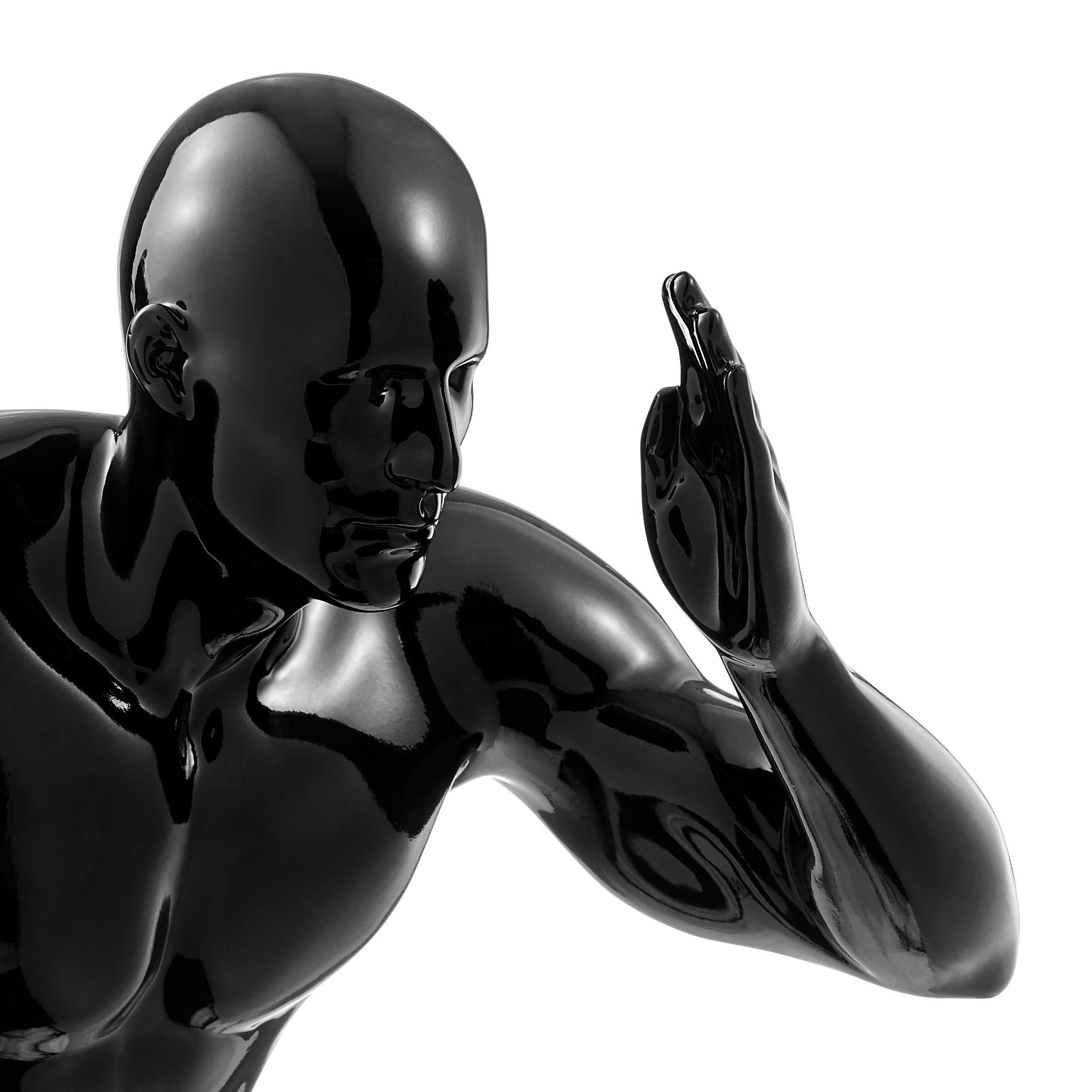 Runner Man 20" Wall Sculpture // Black