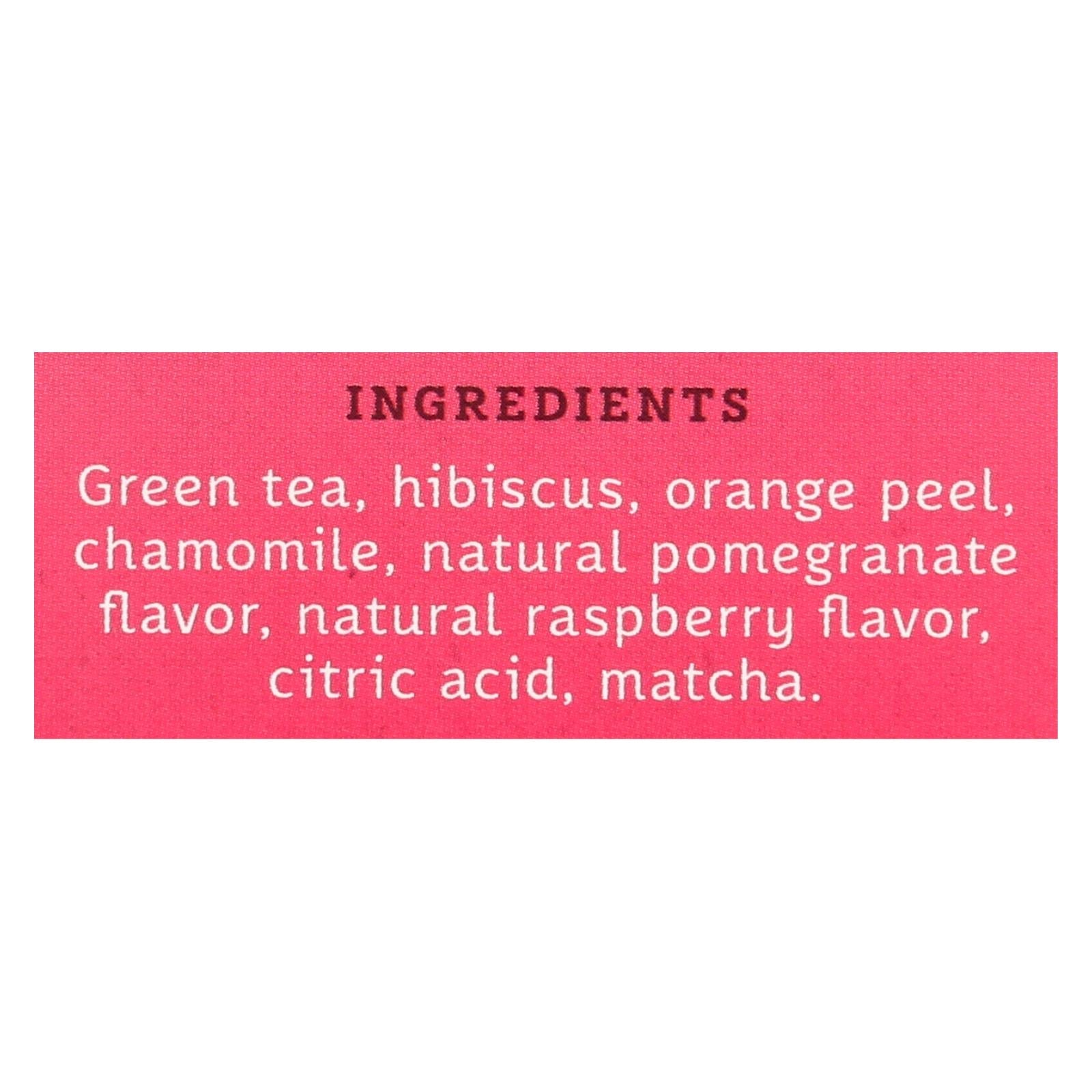 Stash Pomegranate Raspberry Green Tea with Matcha, 18 Tea Bags Each