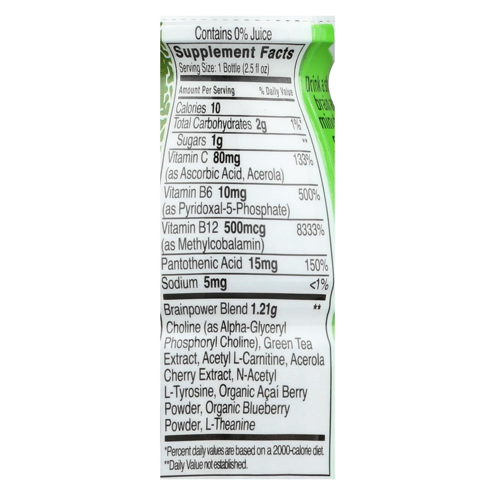 Jugo cerebral de melocotón y mango (paquete de 12 - 2,5 fl. oz.)