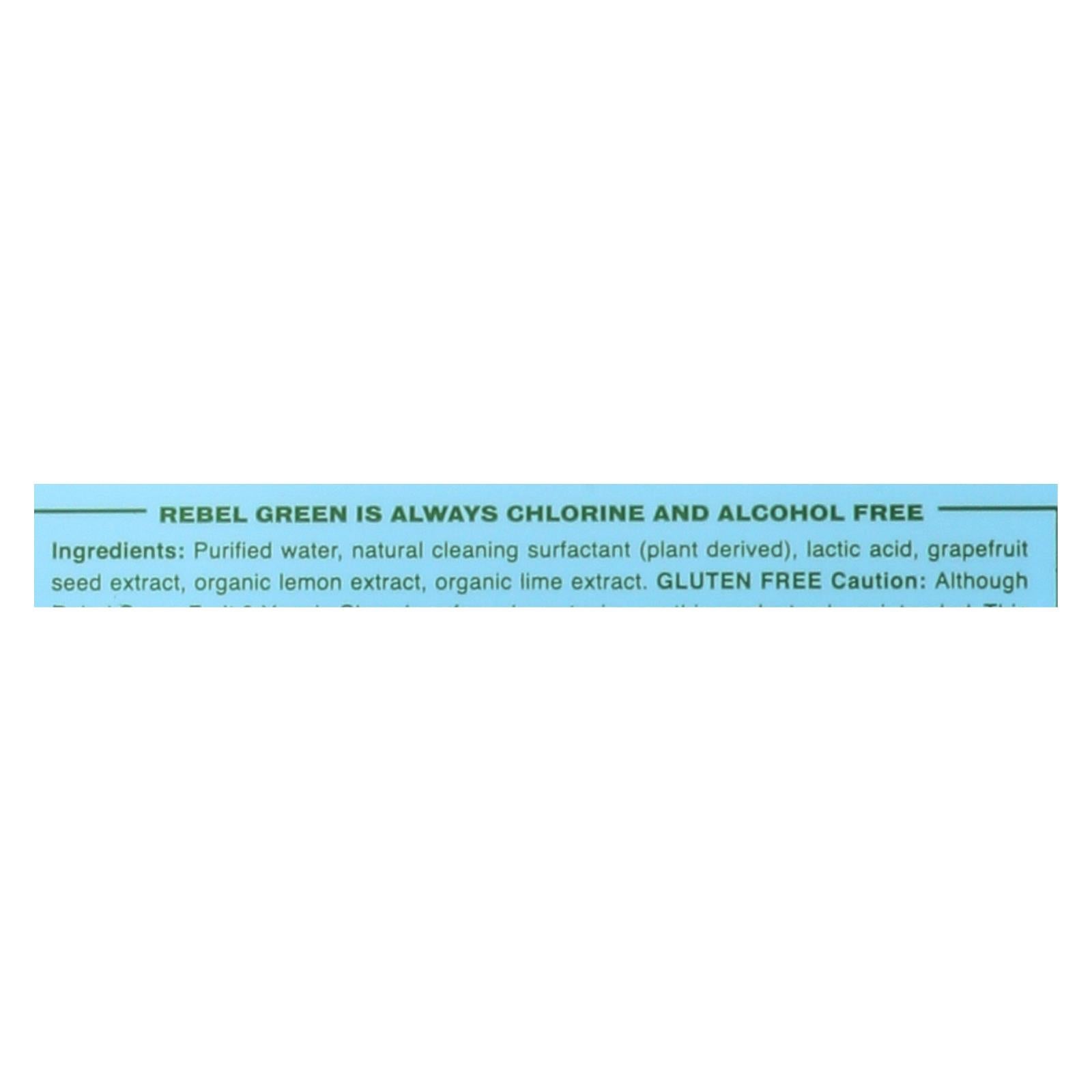 Rebel Green Fruit and Veggie Cleaning Wipes (Pack of 12), 17 Fl Oz