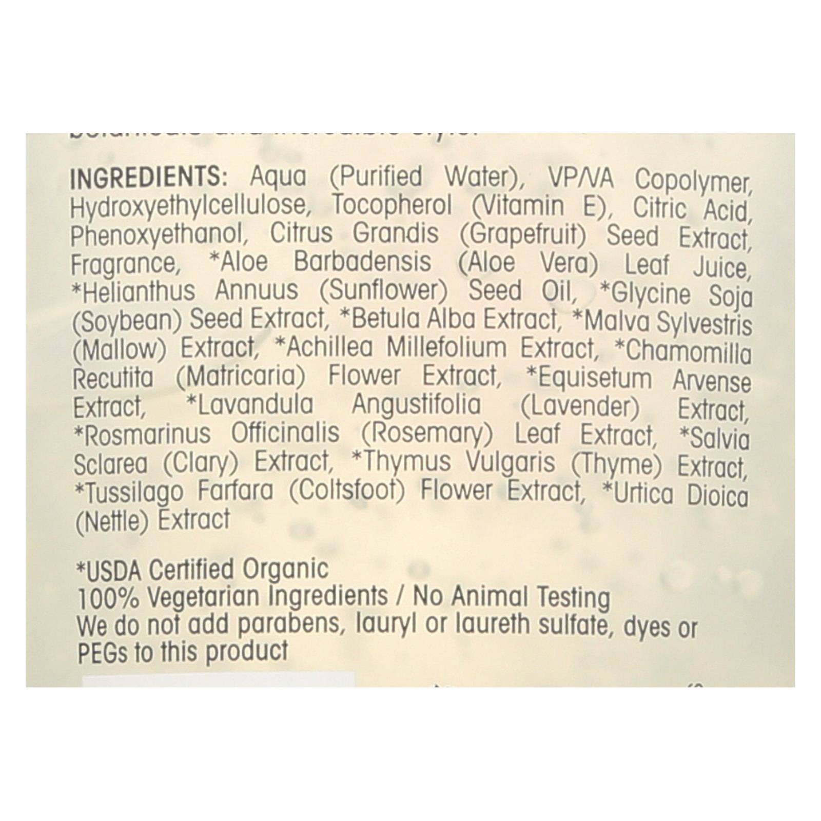 Gel fijador natural Giovanni LA, fijación fuerte (190 ml) 