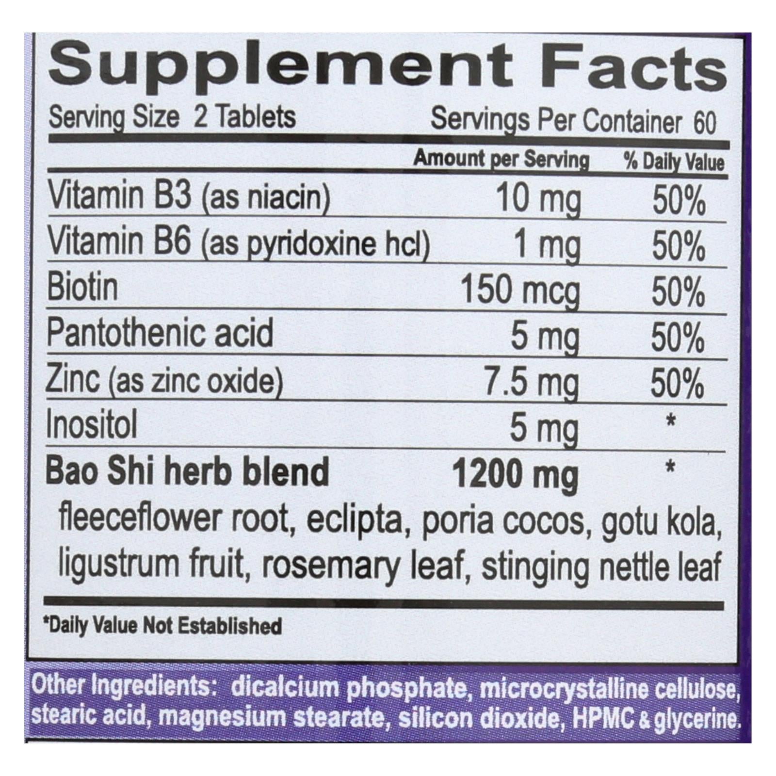 Bao Shi Nutrientes Capilares Avanzados para Mujeres (120 Cápsulas)