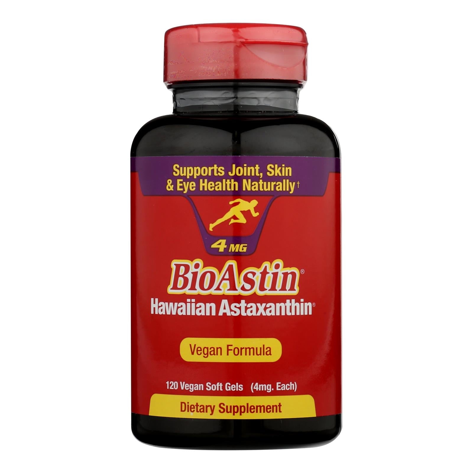 Astaxantina hawaiana BioAstin de Nutrex Hawaii, 4 mg, 120 cápsulas vegetarianas