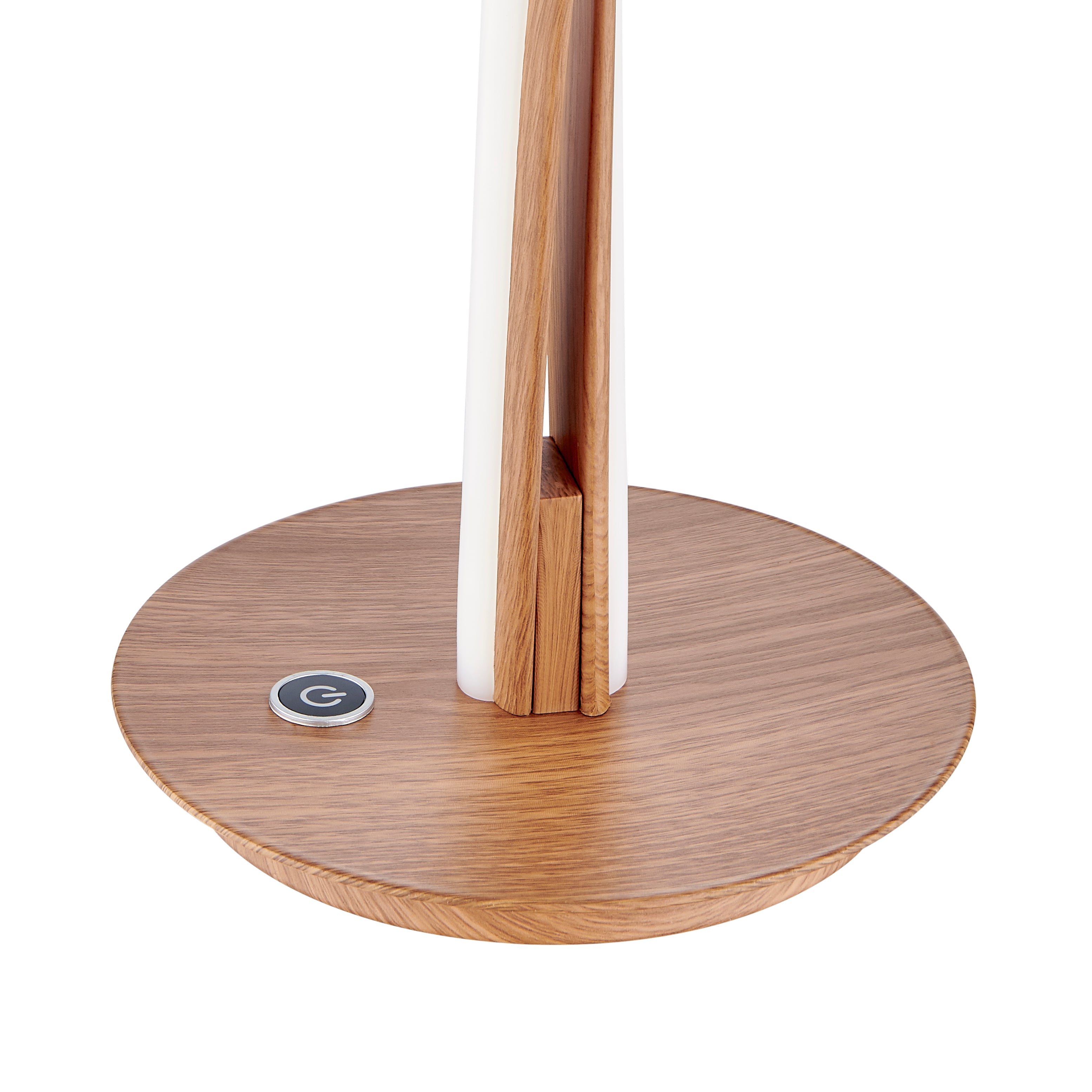 Lámpara de mesa de madera Munich // Tira de LED y regulador táctil