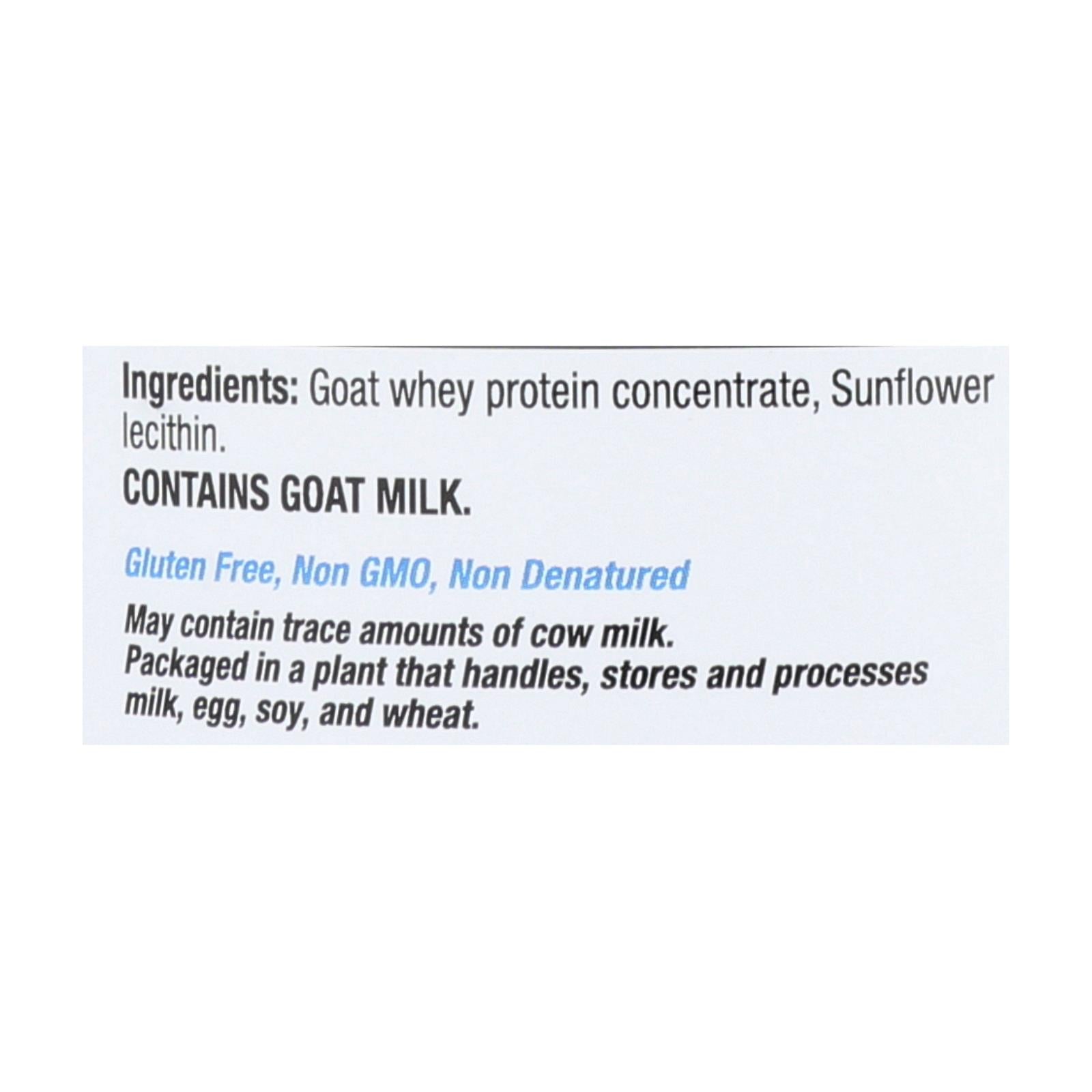 Proteína de suero de leche Tera's (12 oz) - Cabra natural sin azúcar