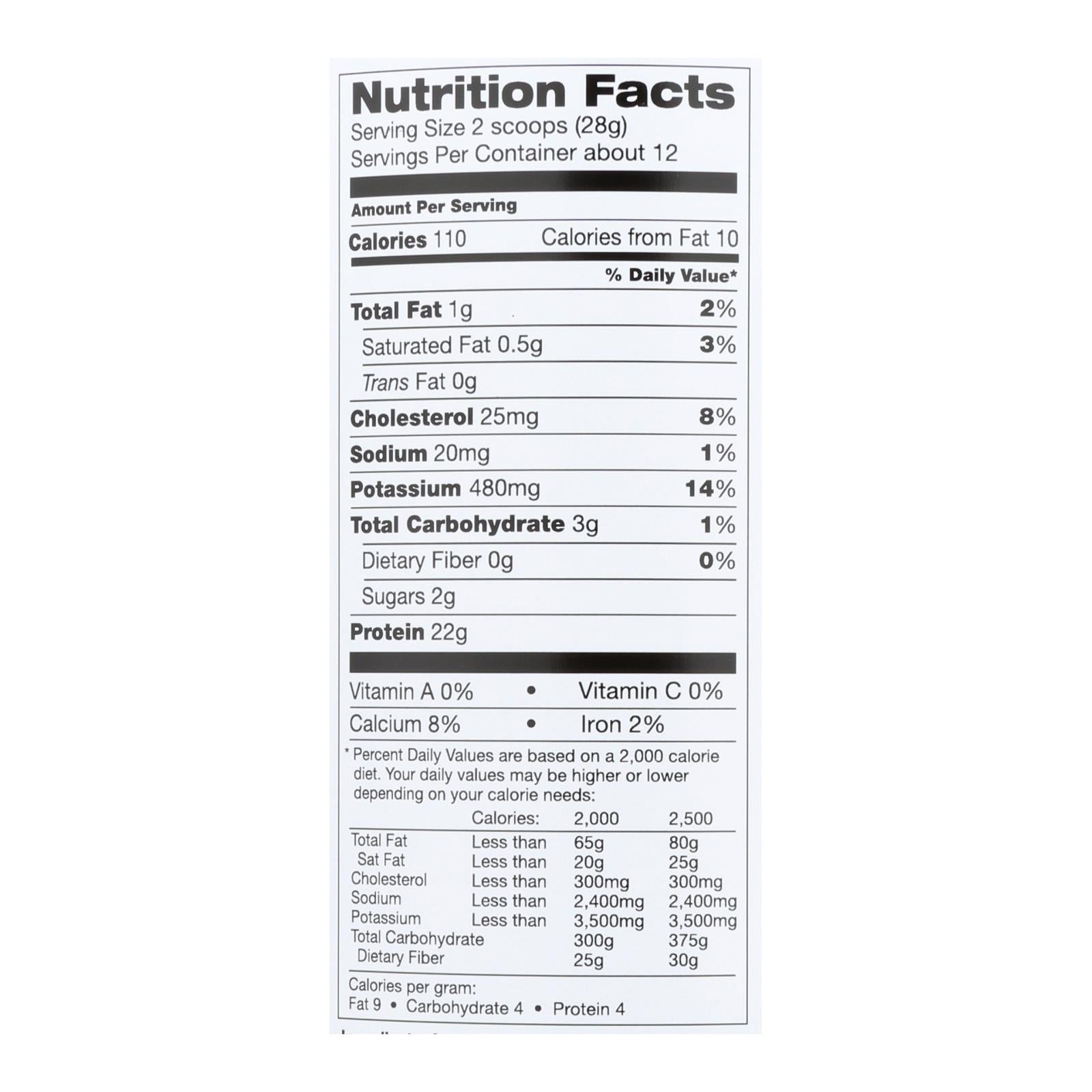 Proteína de suero de leche Tera's (12 oz) - Cabra natural sin azúcar