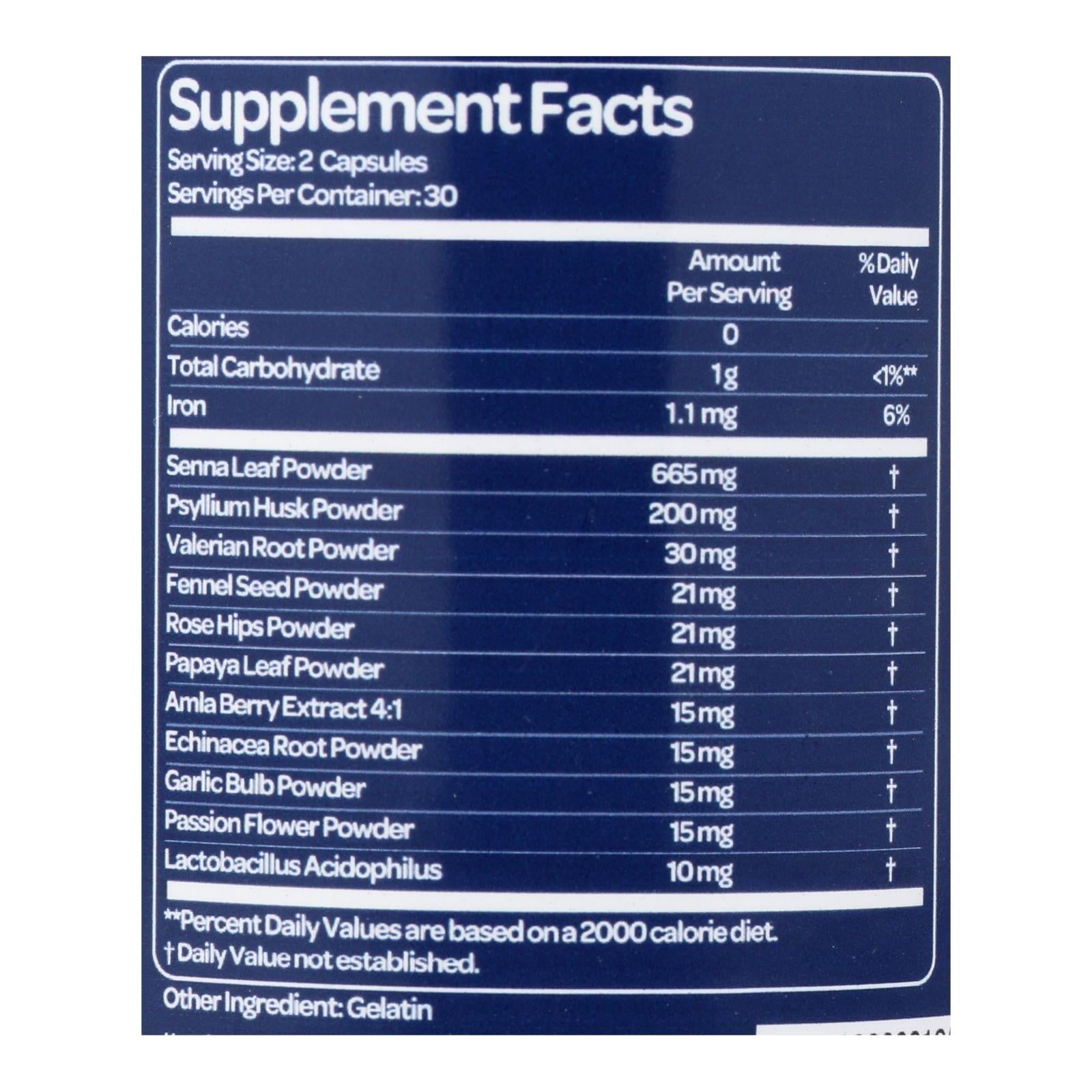 Fórmula nocturna Health Plus Super Colon Cleanse (paquete de 90 cápsulas)