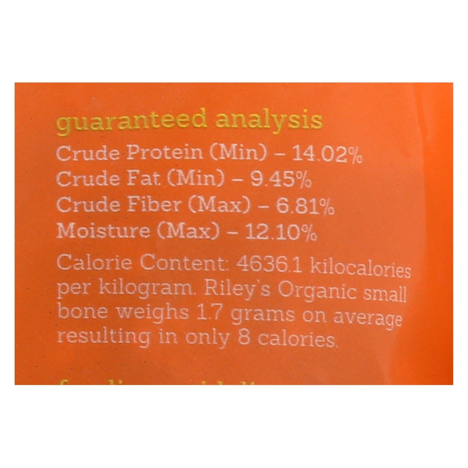 Premios orgánicos para perros con receta de manzana de Riley's Organics (paquete de 6, 5 oz cada uno)