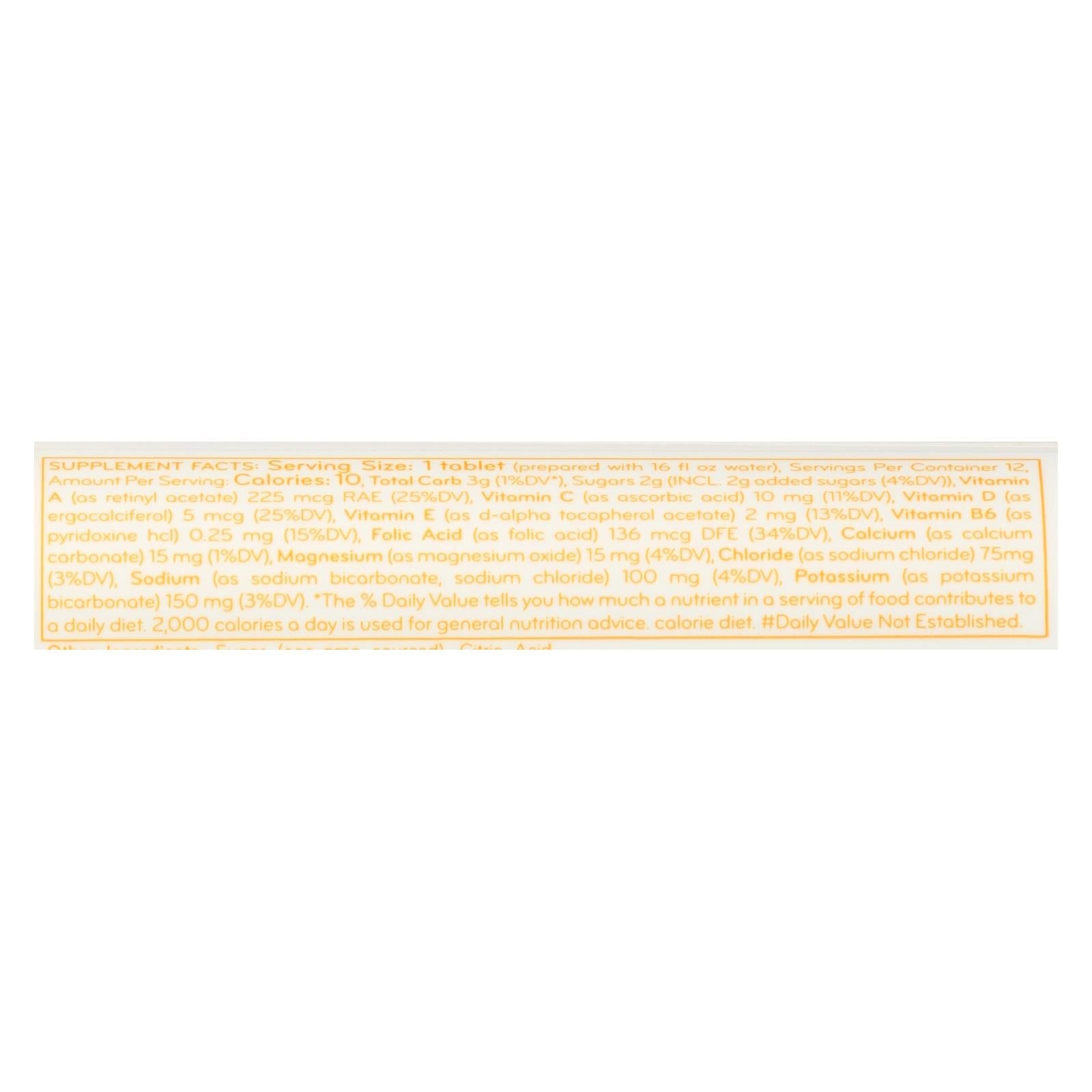 Tabletas Nuun Vitamins Drink - Mandarina y Lima (Paquete de 8 - 12 tabletas)