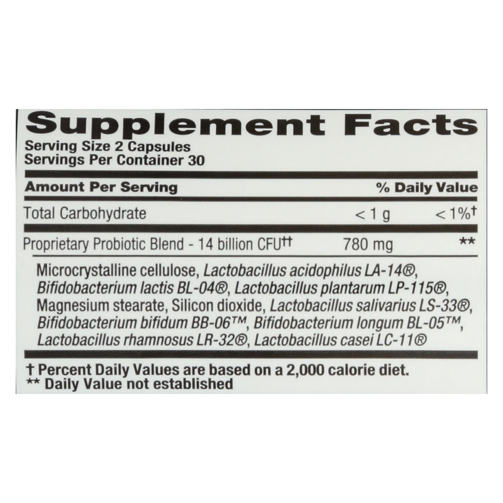 Nutrition Now PB 8 Probiótico Acidophilus de por vida, fortalece el sistema inmunitario, 60 cápsulas