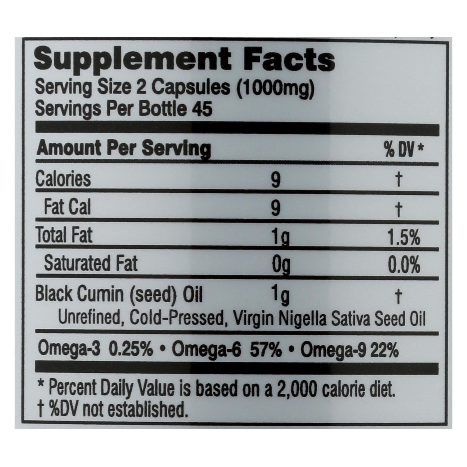 Aceite de semilla negra de Amazing Herbs - 90 cápsulas blandas