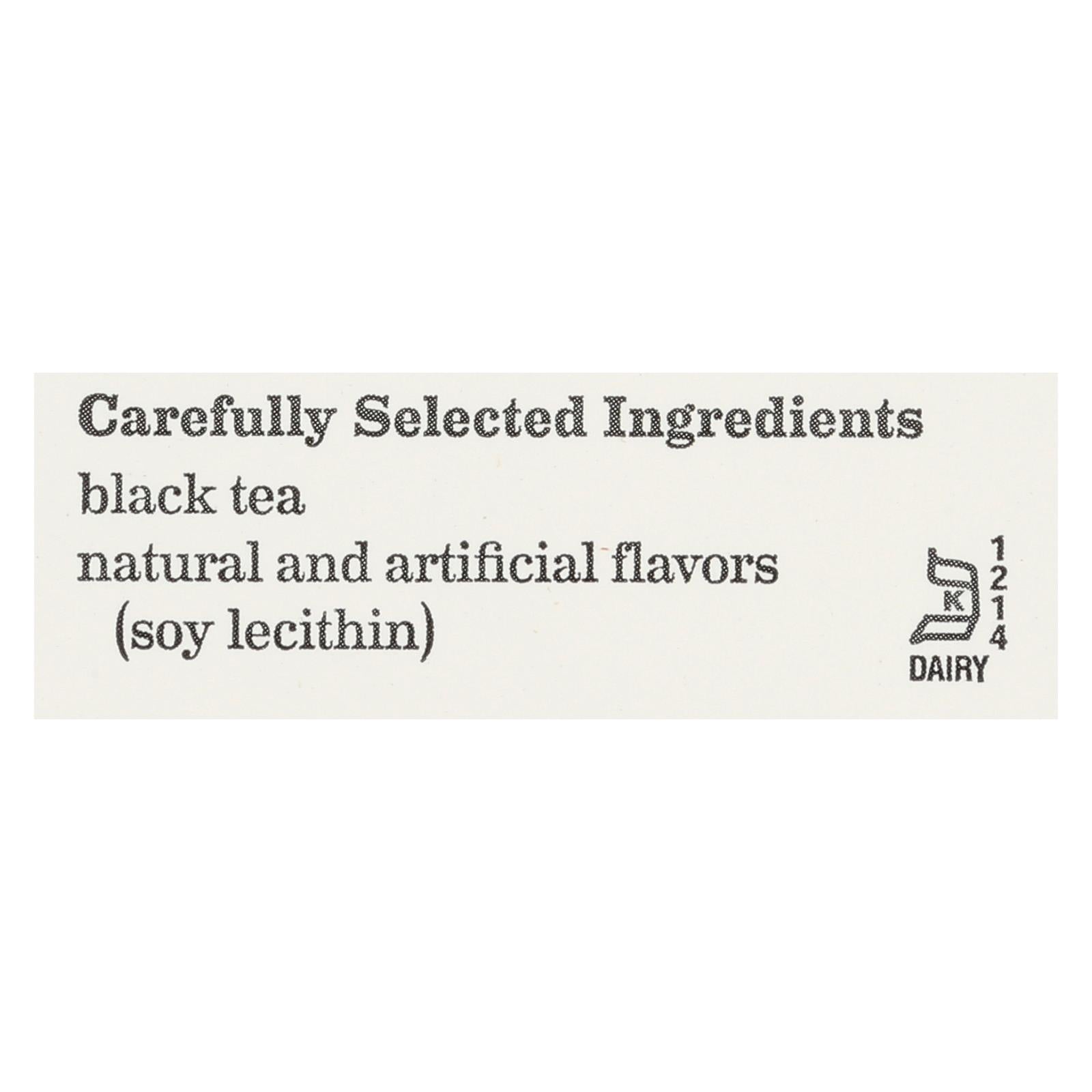 Té negro Bigelow de vainilla francesa, suave y sabroso, paquete de 6, 20 bolsitas de té cada una 