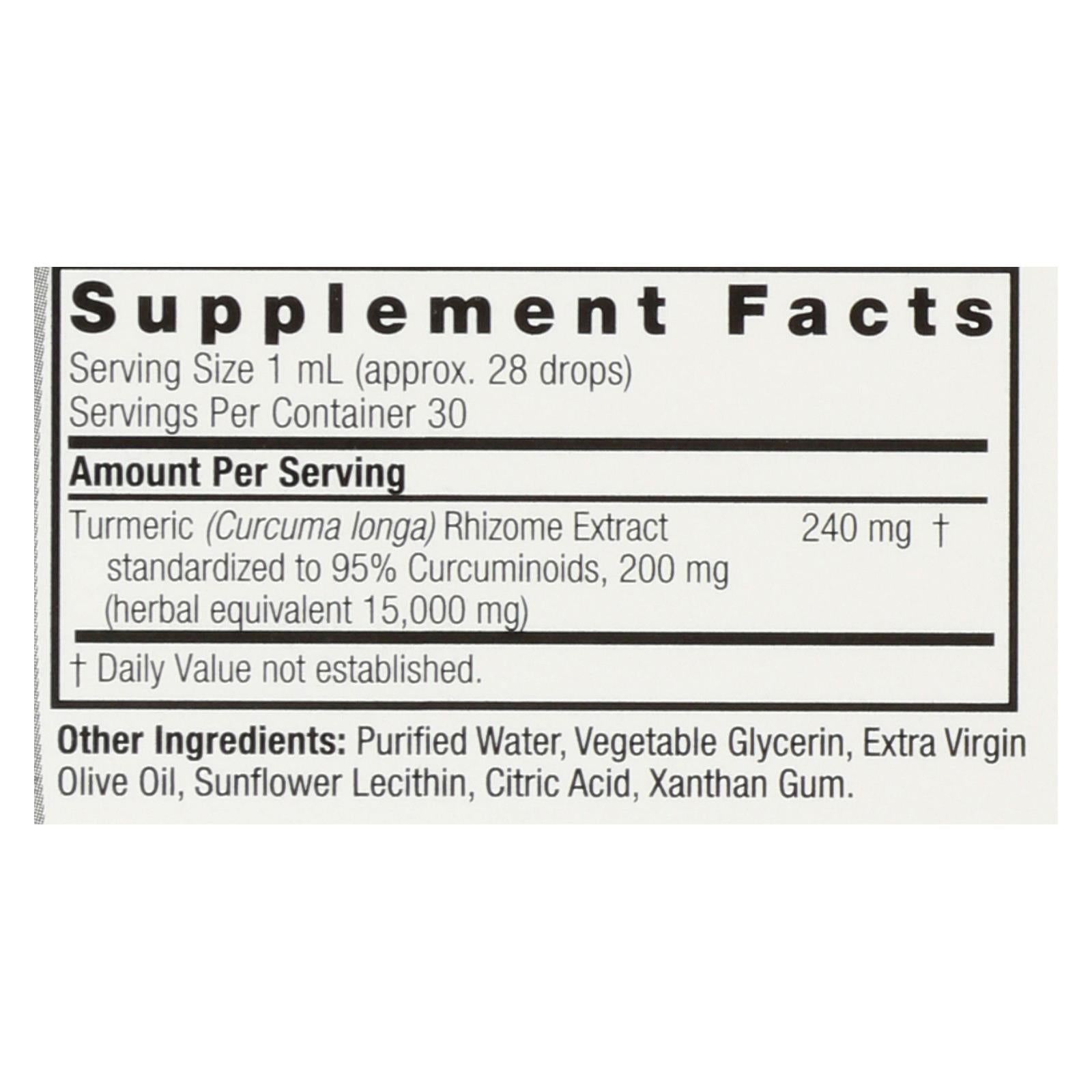 Cúrcuma-3 líquida de Nature's Answer, 1 oz. 