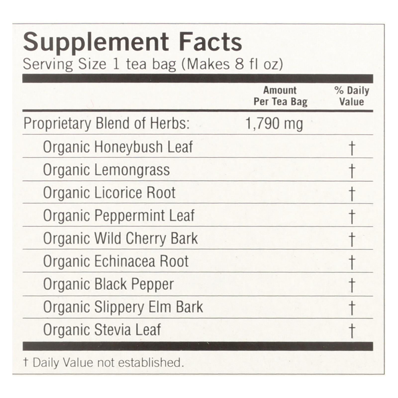Té de hierbas Yogi Throat Comfort, miel y limón, sin cafeína - 16 bolsitas (paquete de 6)