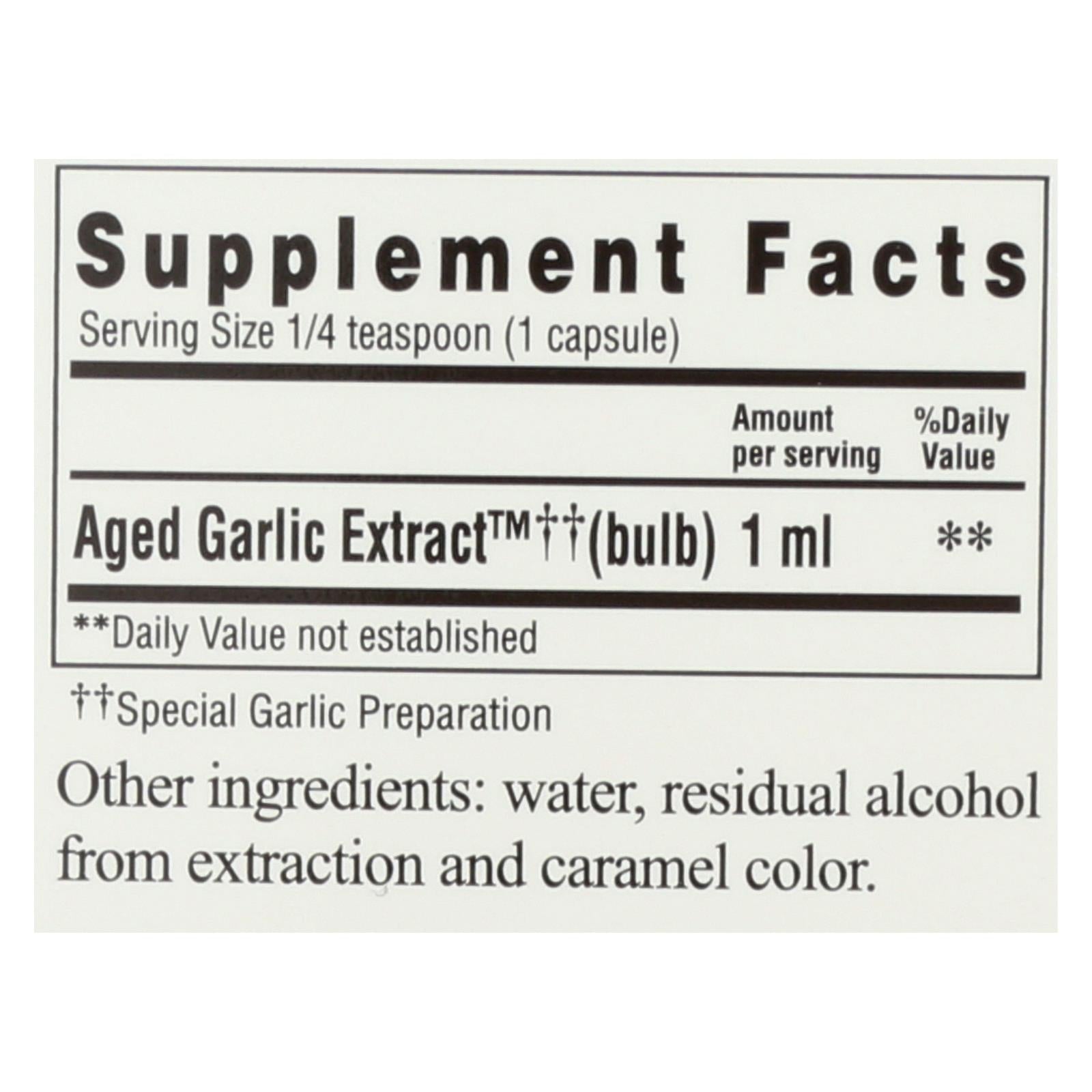 Extracto de ajo añejado Kyolic, líquido para apoyar el sistema cardiovascular (118 ml)