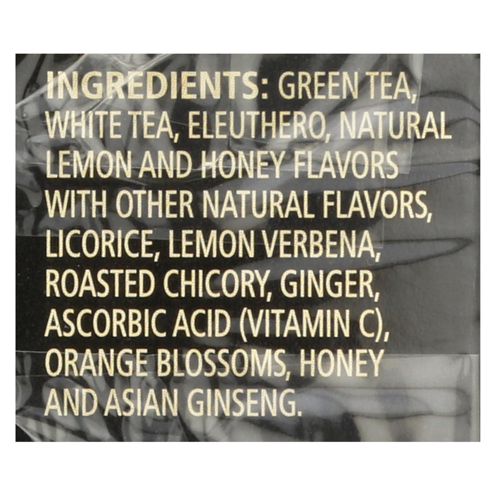 Té verde con miel, limón y ginseng con té blanco Celestial Seasonings (20 bolsitas de té, paquete de 6)
