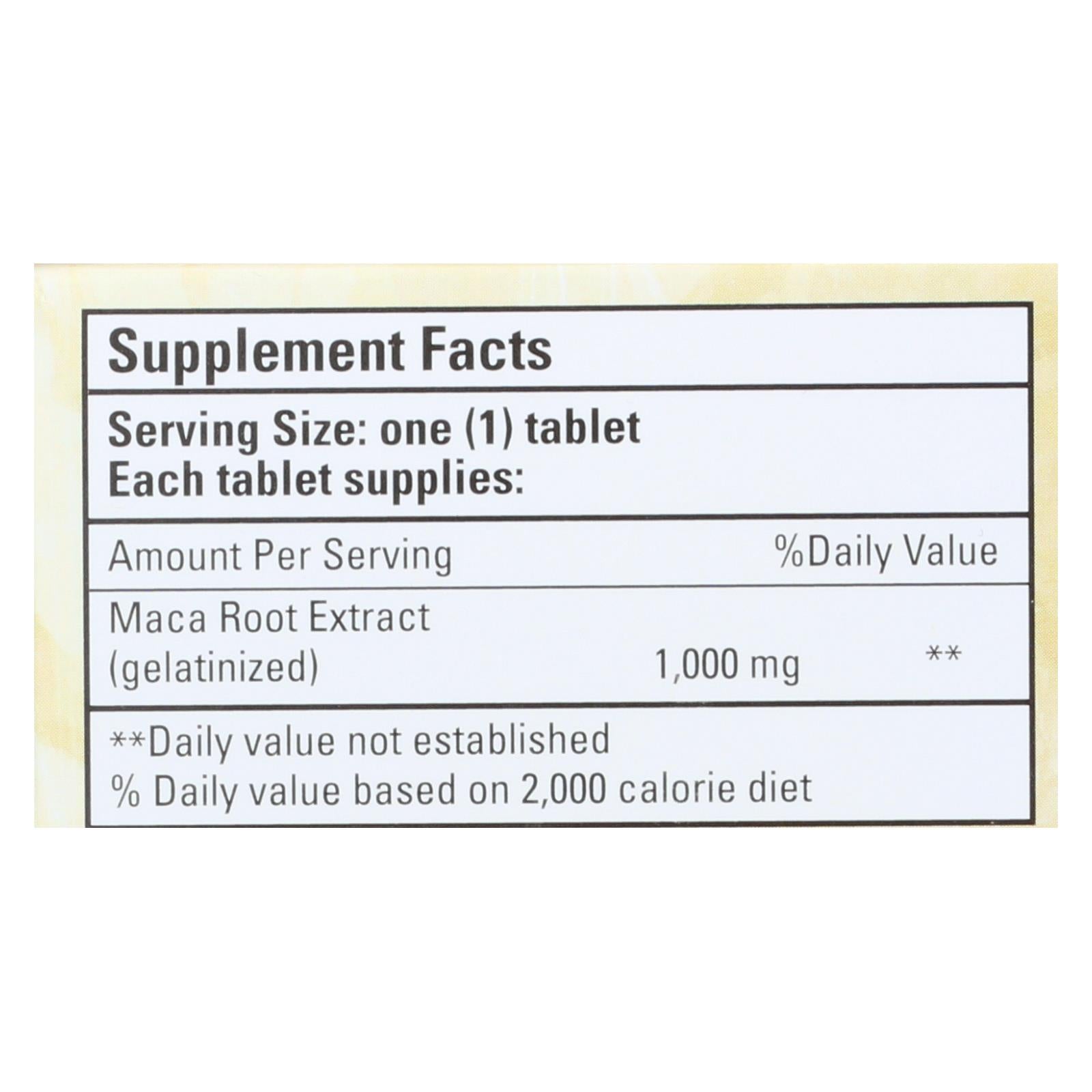 Maca-Max de Bio Nutrition (30 comprimidos): potente potenciador de energía masculina, 1000 mg